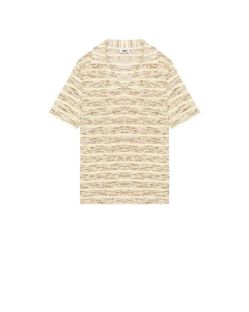 KROST Multicolor Color Striped Knit Polo for men