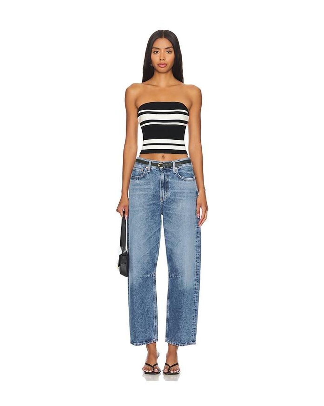 Citizens of Humanity Blue Miro Relaxed Wide Leg Jeans