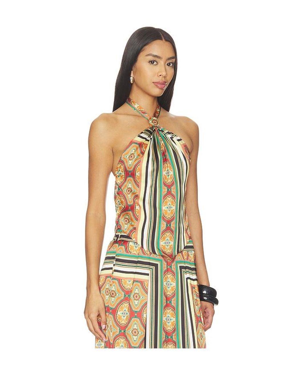 MISA Los Angles Multicolor Gem Top