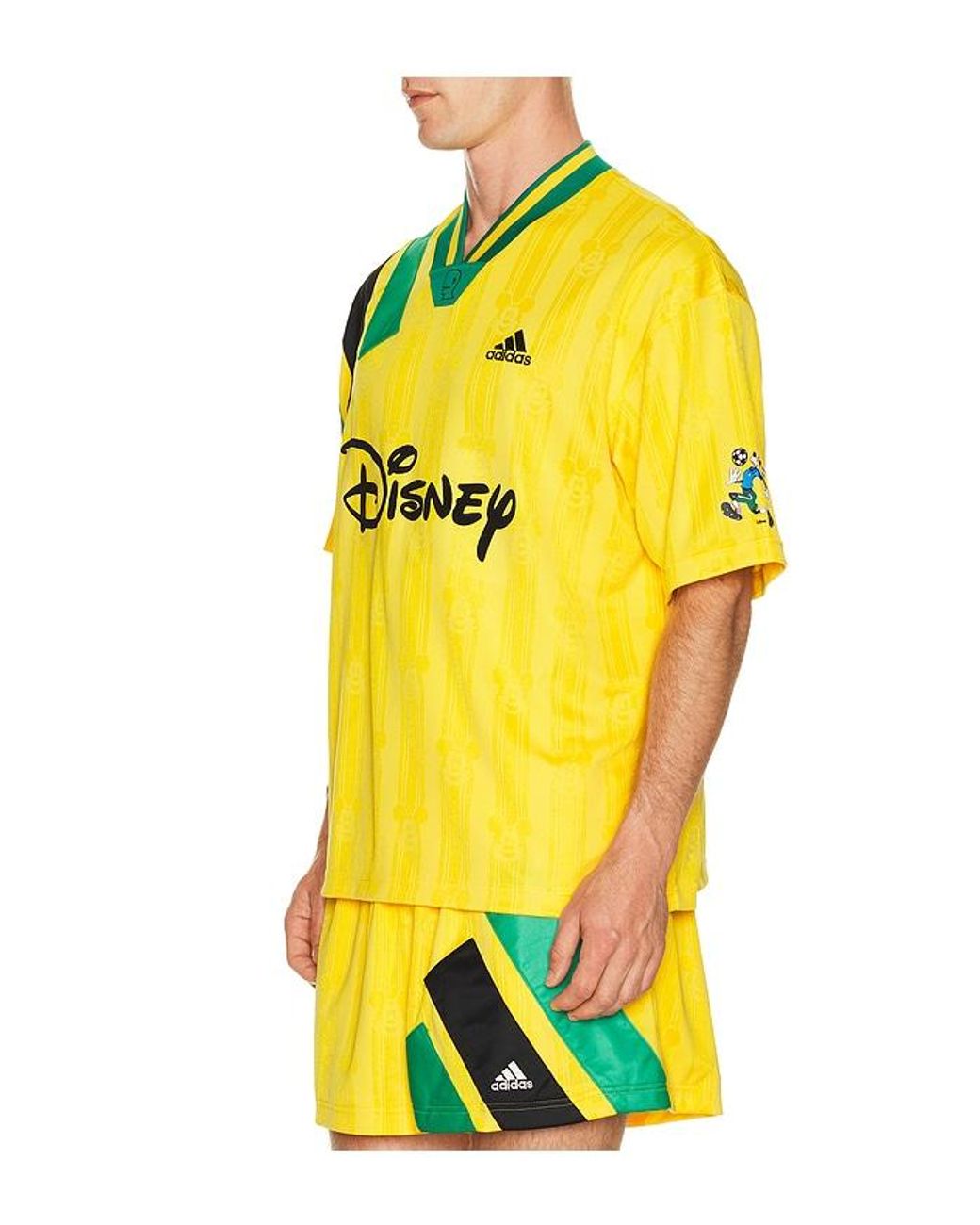 Adidas Originals Yellow X Brain Dead X Disney Football Jersey for men