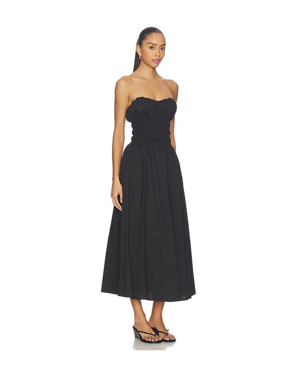 Vestido Ivette En Color Negro Talla (También En Xs, S, Xl) Caroline Constas de color Black
