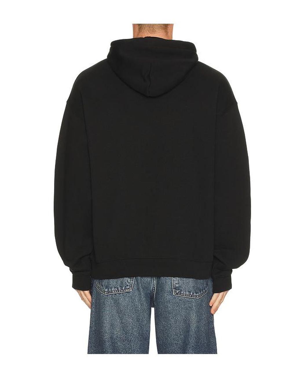 Lacoste Black Loose Fit Hoodie for men