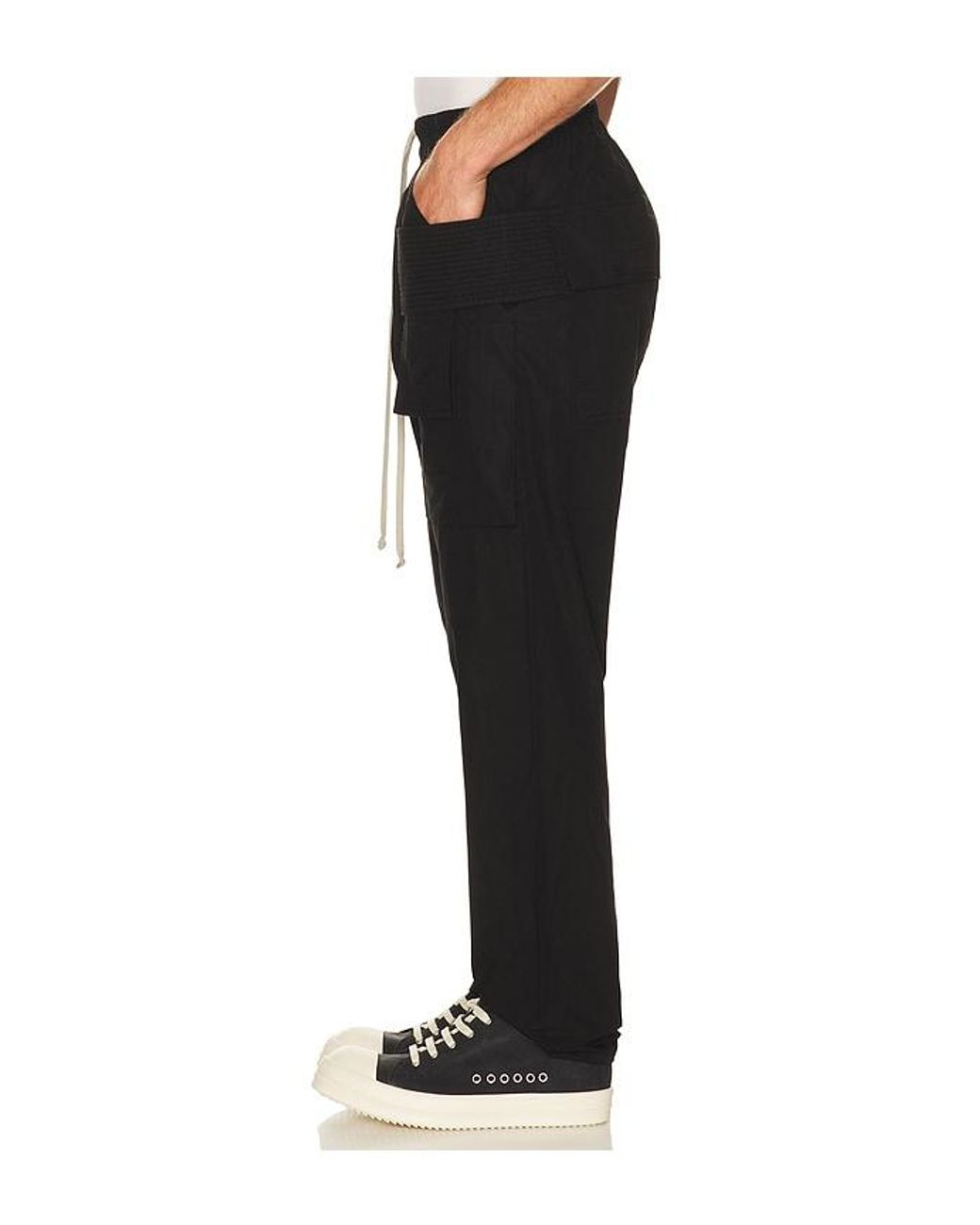 Rick Owens Black Creatch Cargo Drawstring for men
