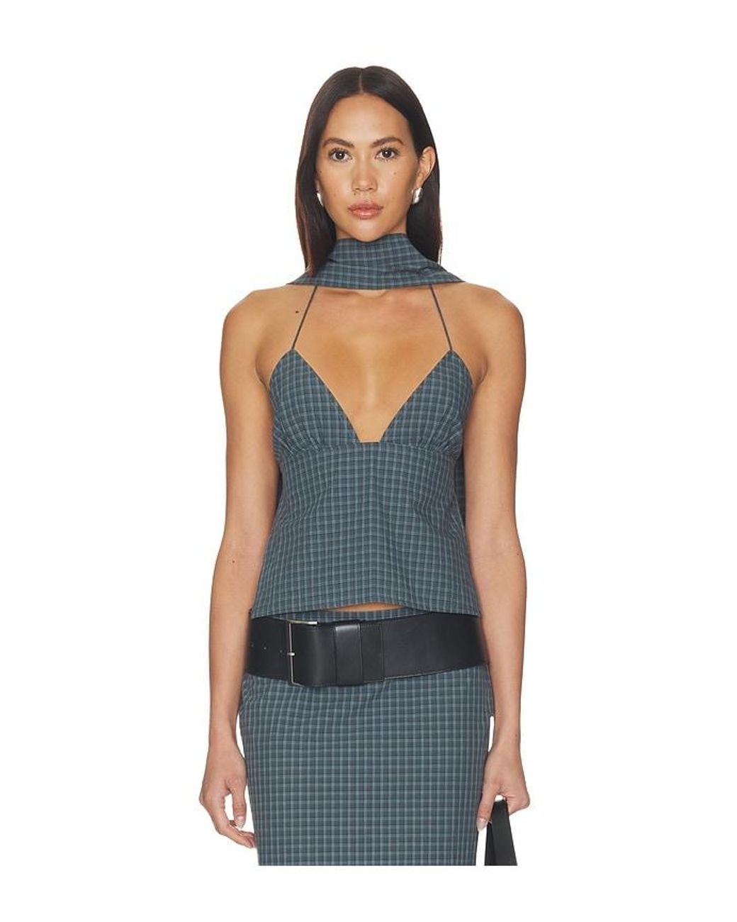 Lioness Blue Play On Halter Top