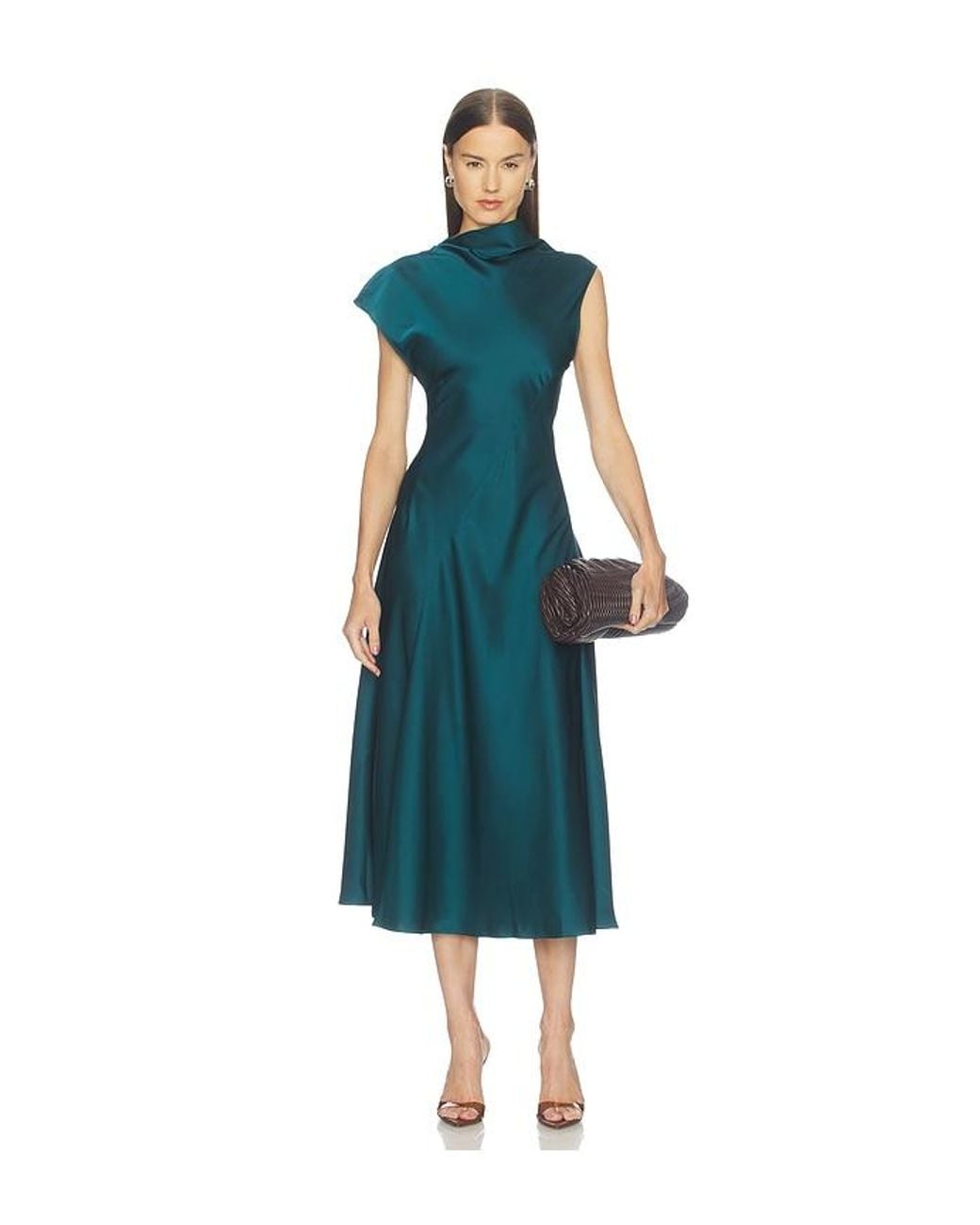 Camila Coelho Blue Ondina Midi Dress