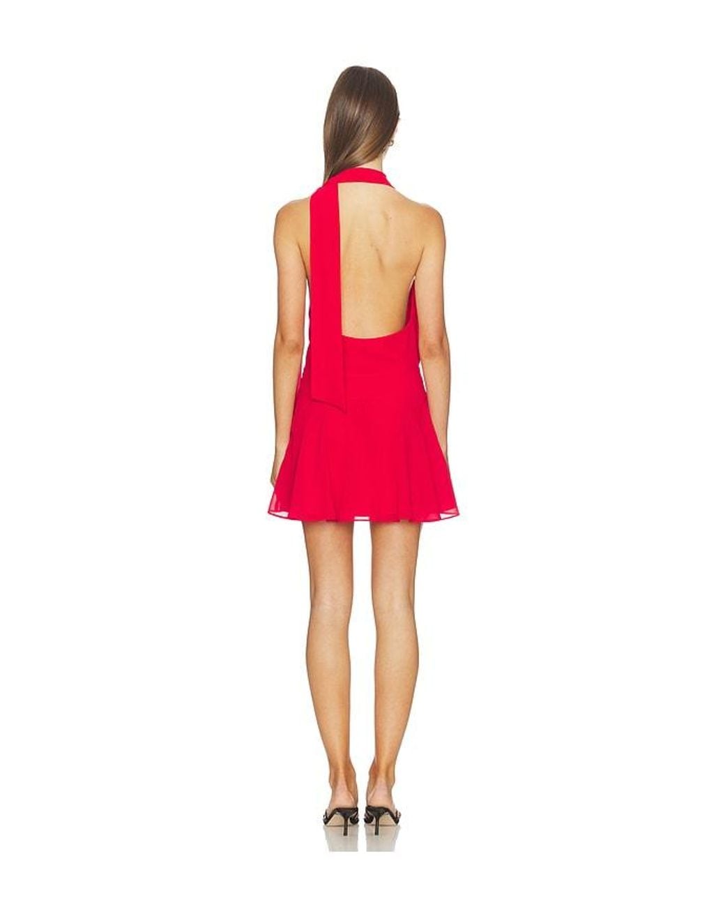 MORE TO COME Red Jewels Mini Dress