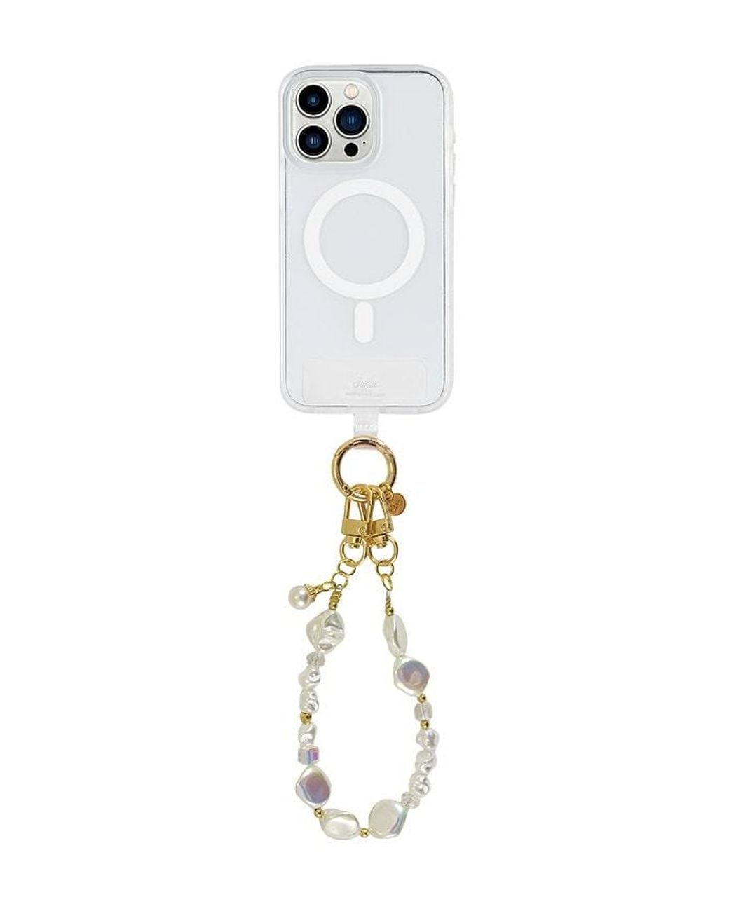 Sonix White Phone Wristlet