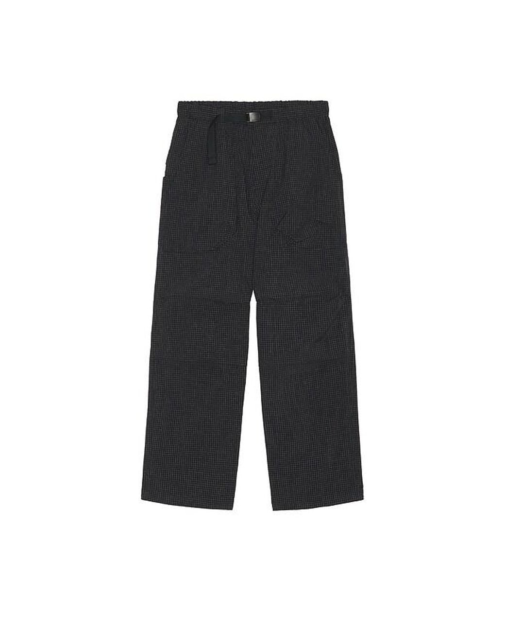 Snow Peak Black Kasuri Ripstop Pants for men