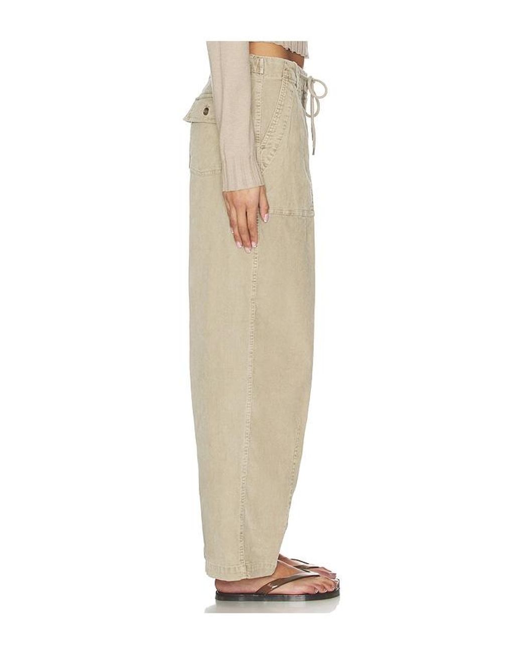 James Perse Natural Fine Wale Stretch Cord Pant