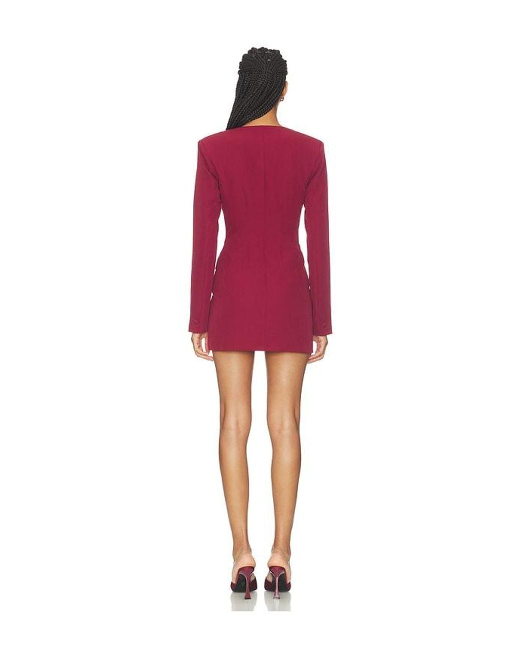 ALL THE WAYS Red Elizabeth Blazer Dress