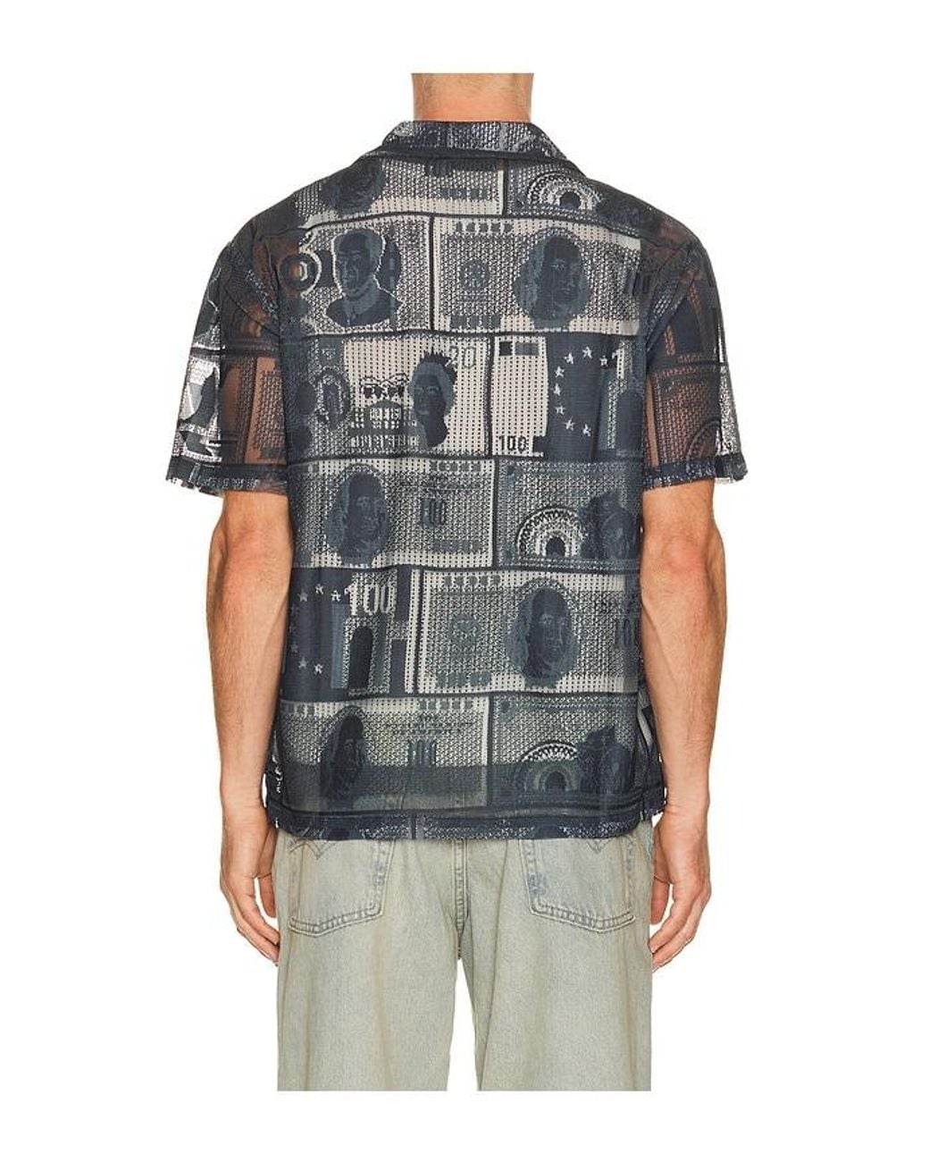 Huf Black Global Currency Lace Shirt for men