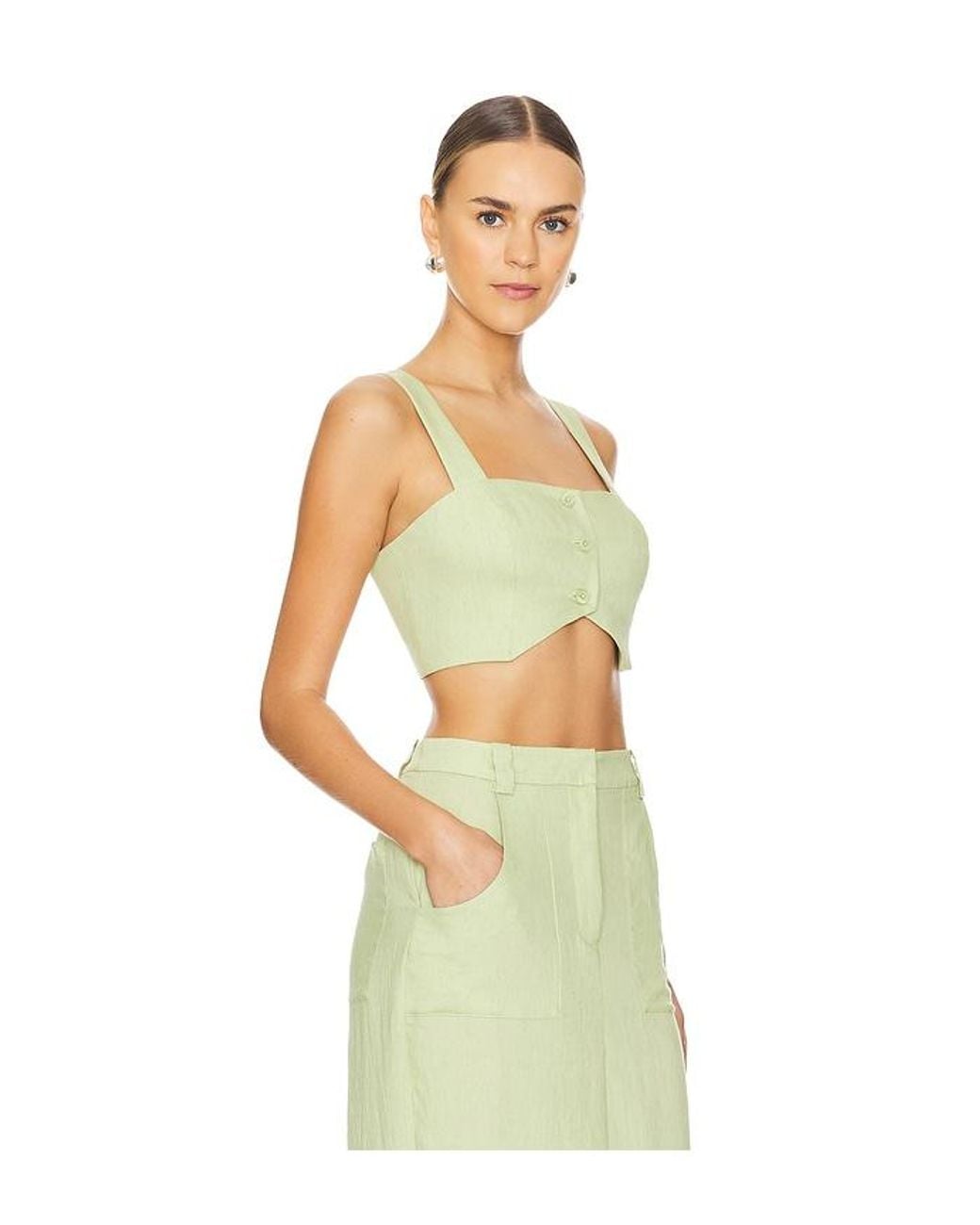 Amanda Uprichard Multicolor Royston Crop Top