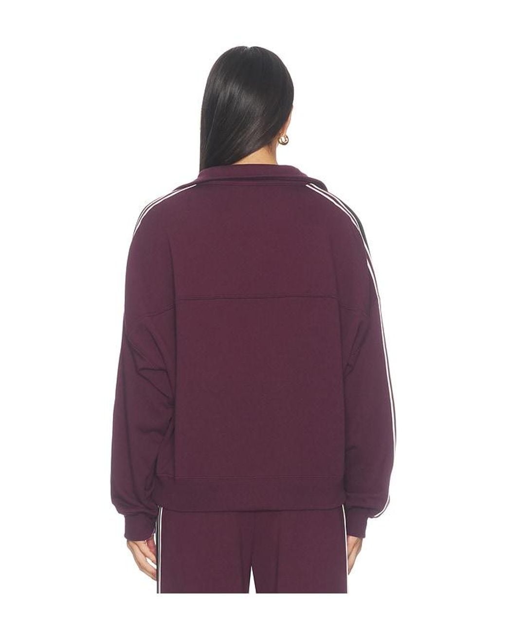 Splits59 Purple Goldie Oversized Half Zip Pullover