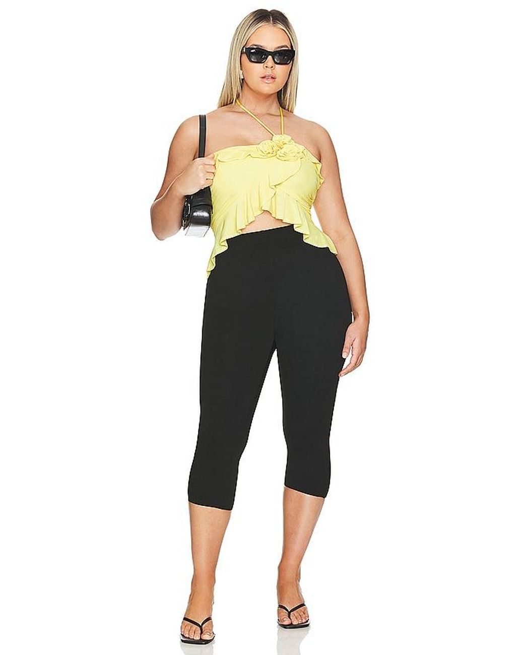 AFRM Black Ettie Essential Pant