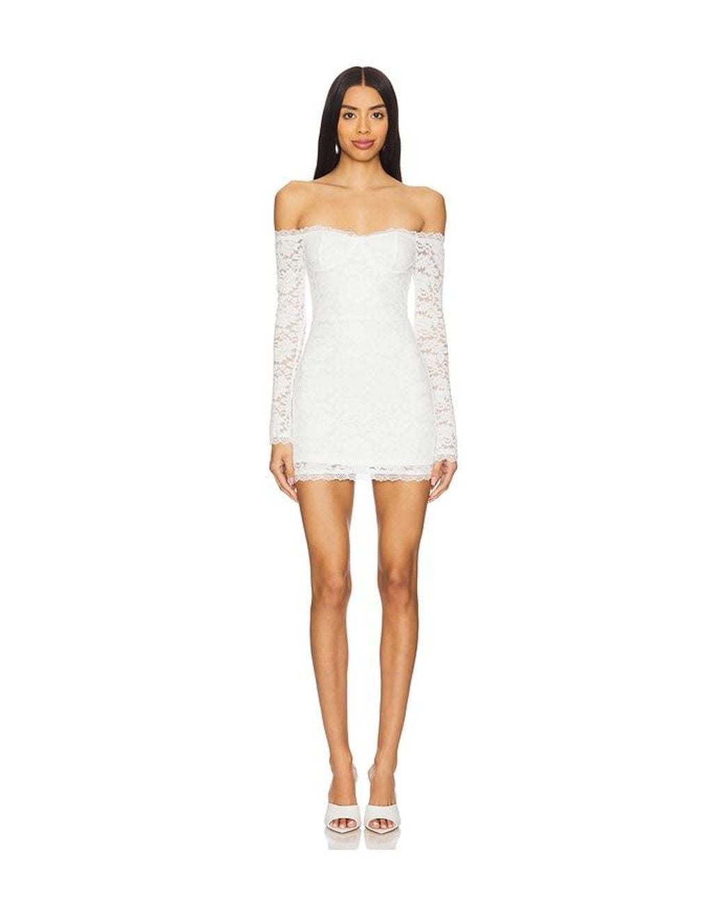 superdown White Bailey Mini Dress
