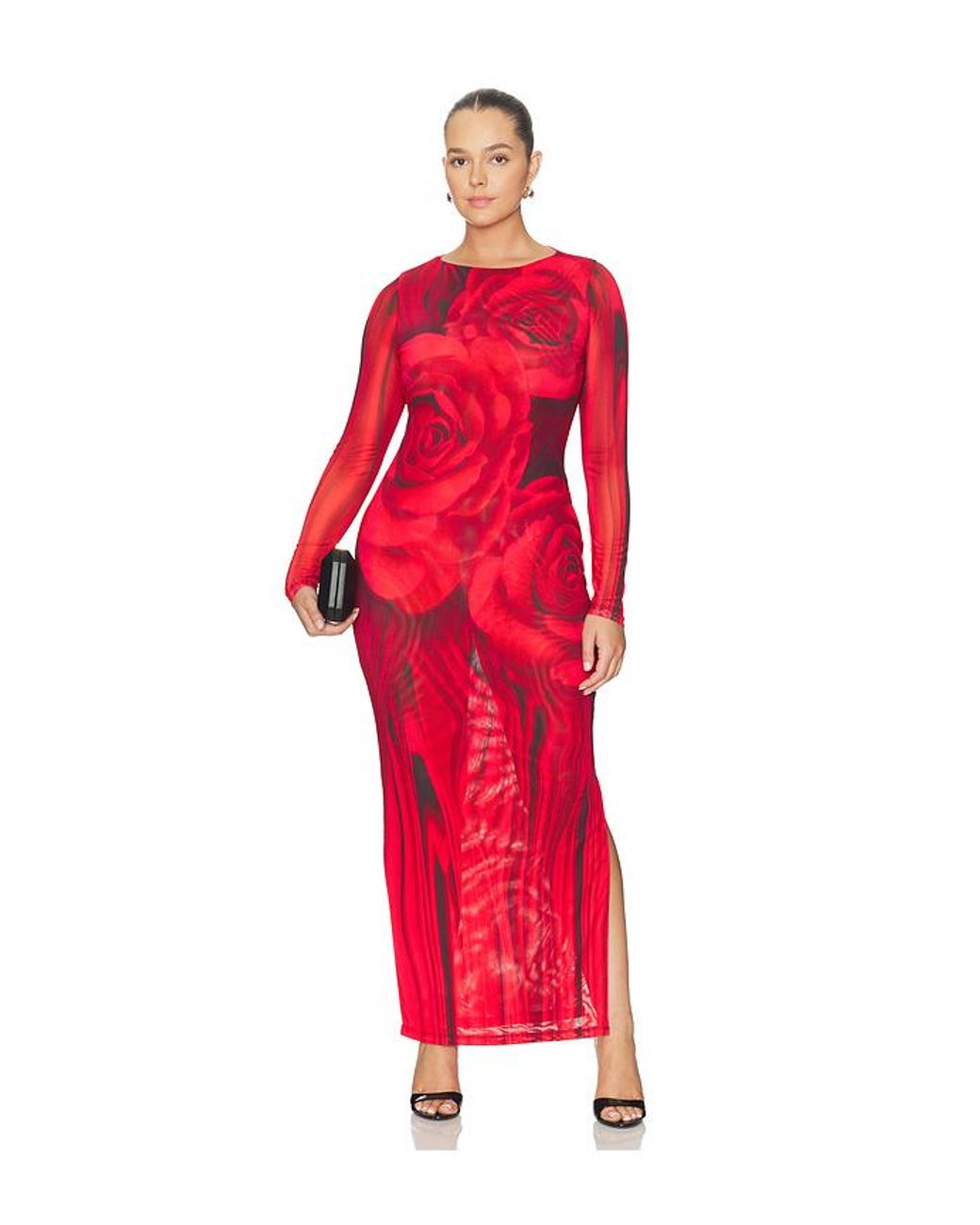AFRM Red Phyll Midi Dress