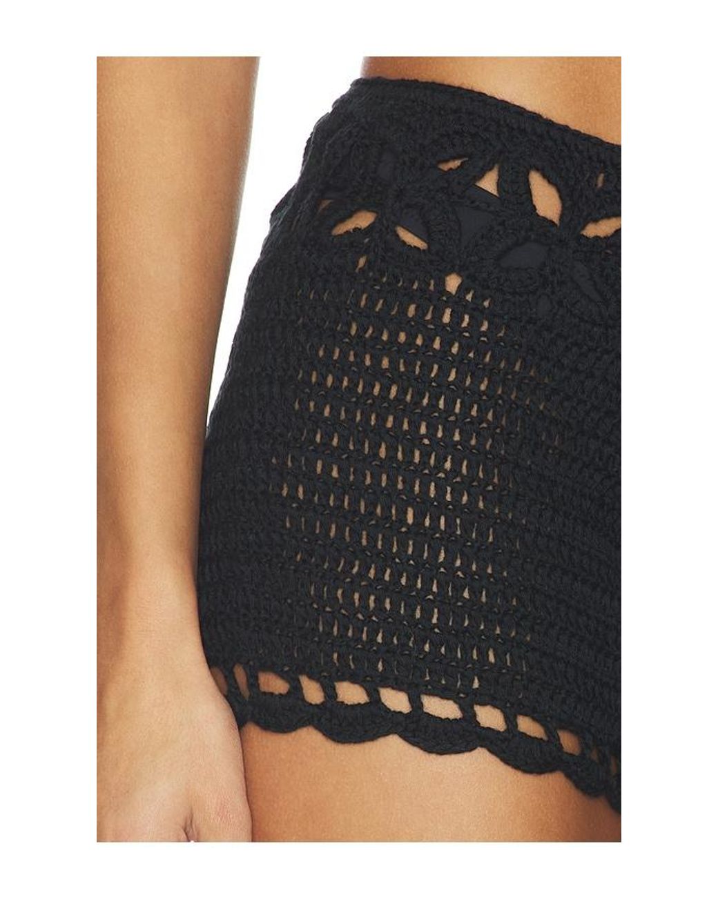 superdown Blue Julianna Crochet Short