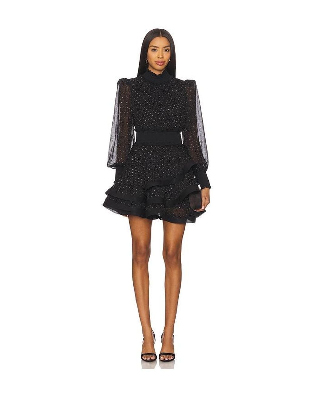 Elliatt Black Moss Mini Dress
