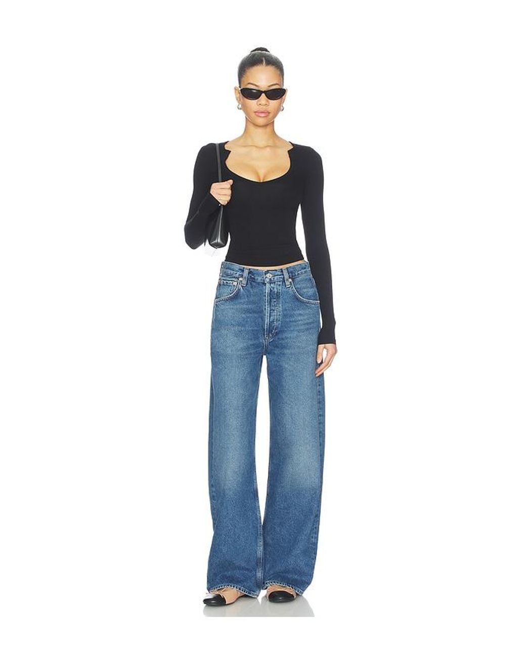 Citizens of Humanity Blue Ayla Baggy Jean