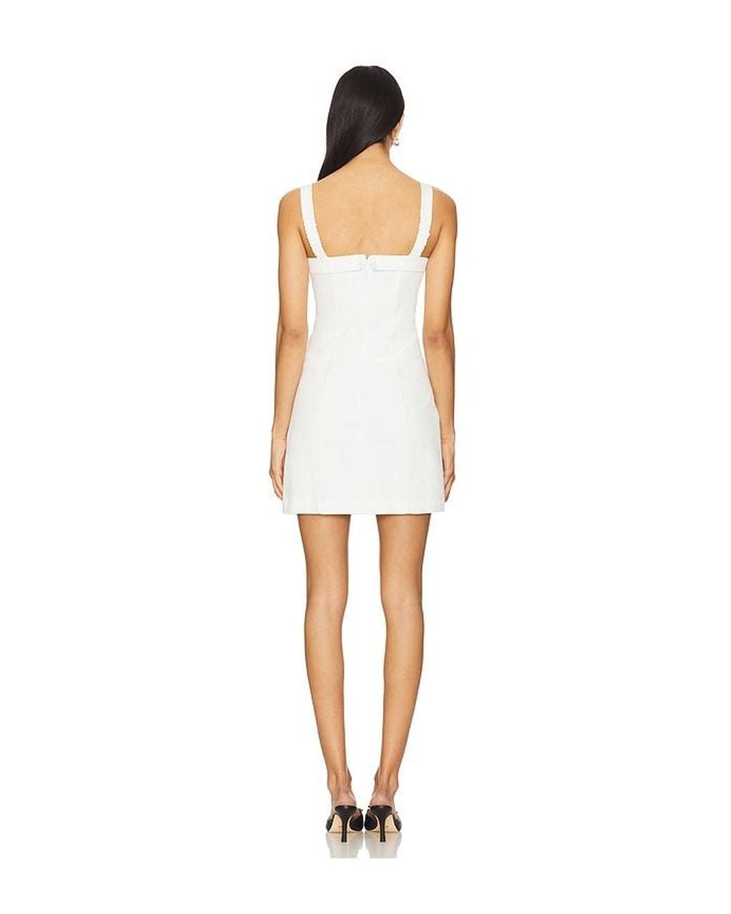MINKPINK White Imogen Tie Mini Dress