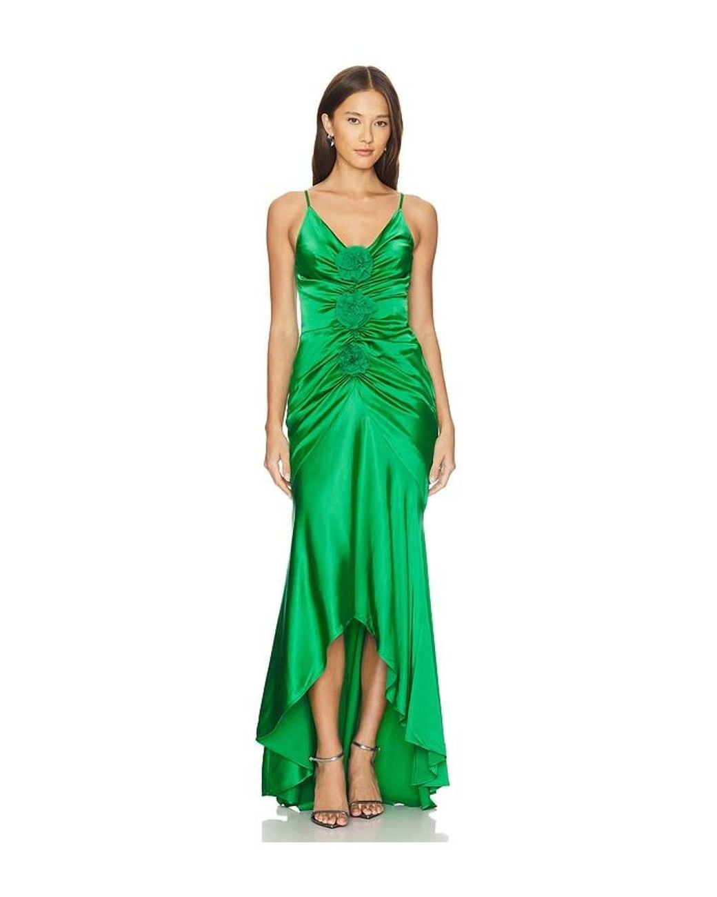 Lovers + Friends Green Liz Gown