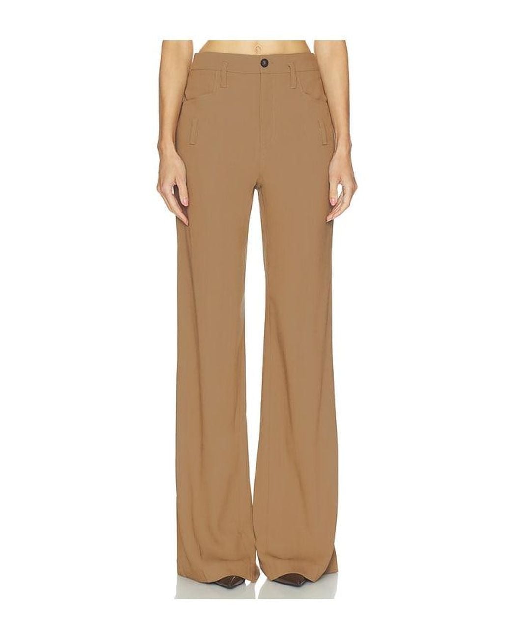 Helsa Natural Wool Blend Double Loop Trousers
