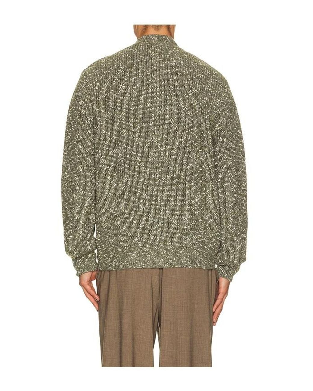 Far Afield Green Albers Ribbed Cardigan for men