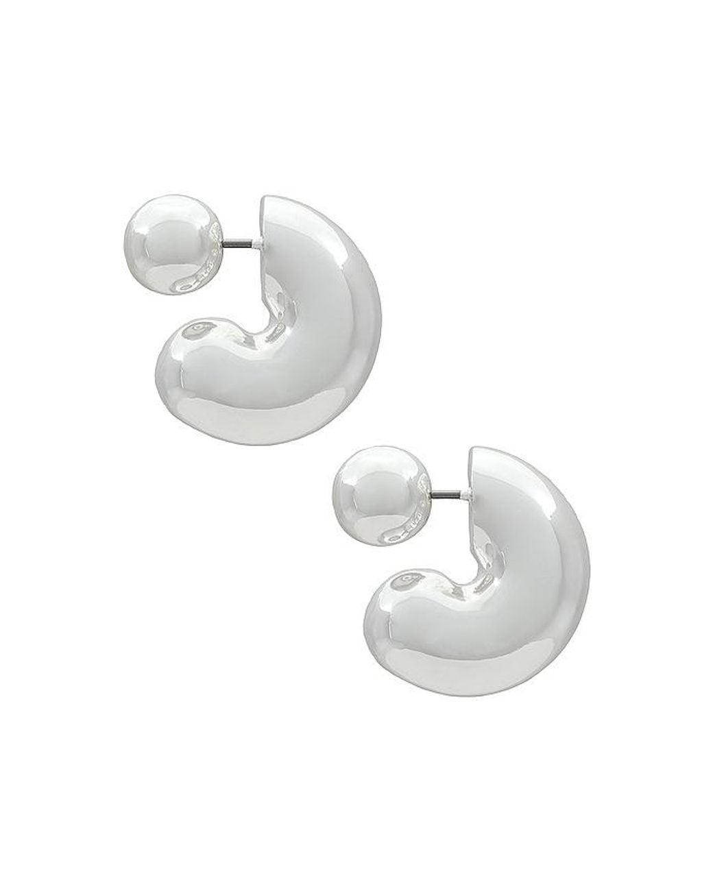 Jenny Bird White Tome Medium Hoops