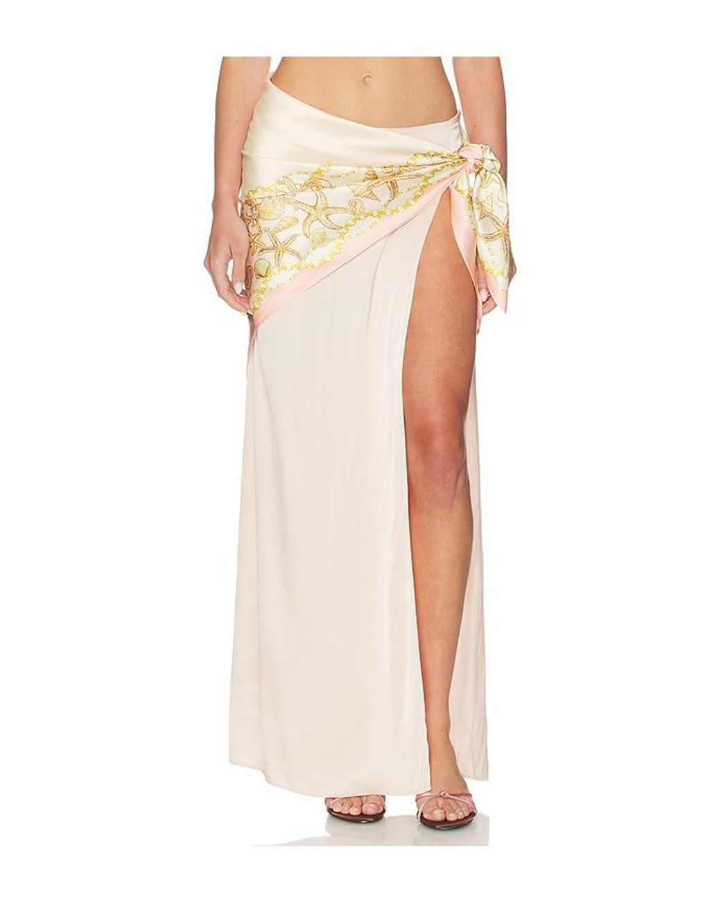 Lovers + Friends White Reese Maxi Skirt