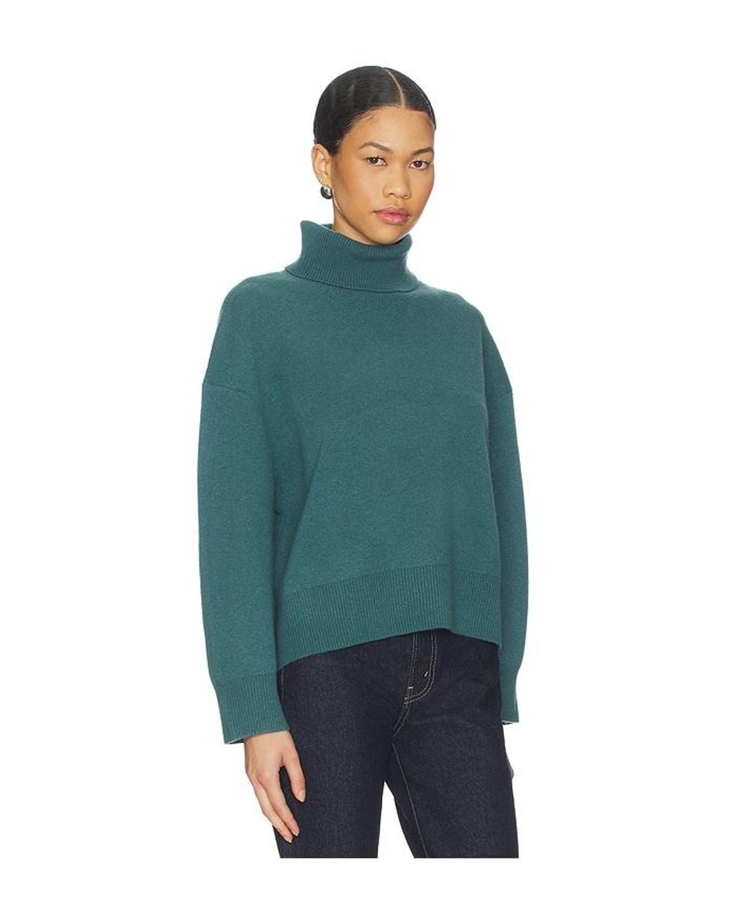 Free People Blue Sigma Turtleneck
