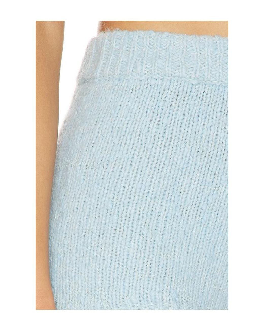 Stone Cold Fox Blue X Revolve Adalene Crochet Detail Short