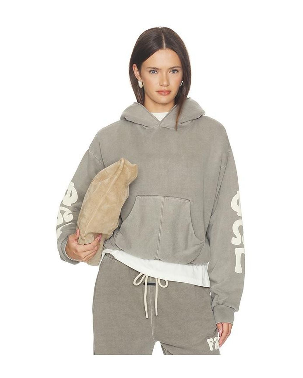 Fear Of God Gray 90's Fleece Hoodie