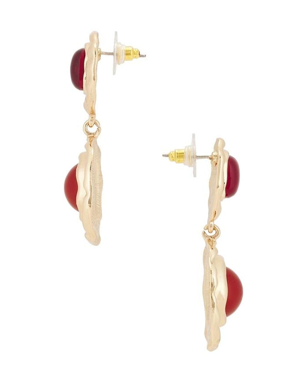petit moments Red Pica Earrings