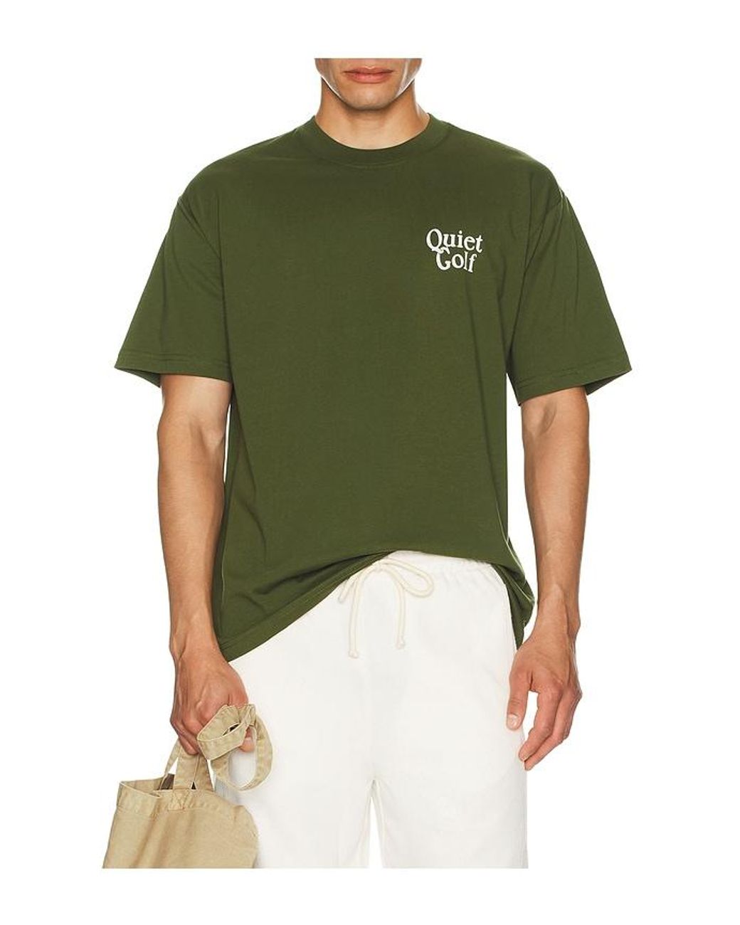 Quiet Golf Shirt Heritage Stack in Green für Herren