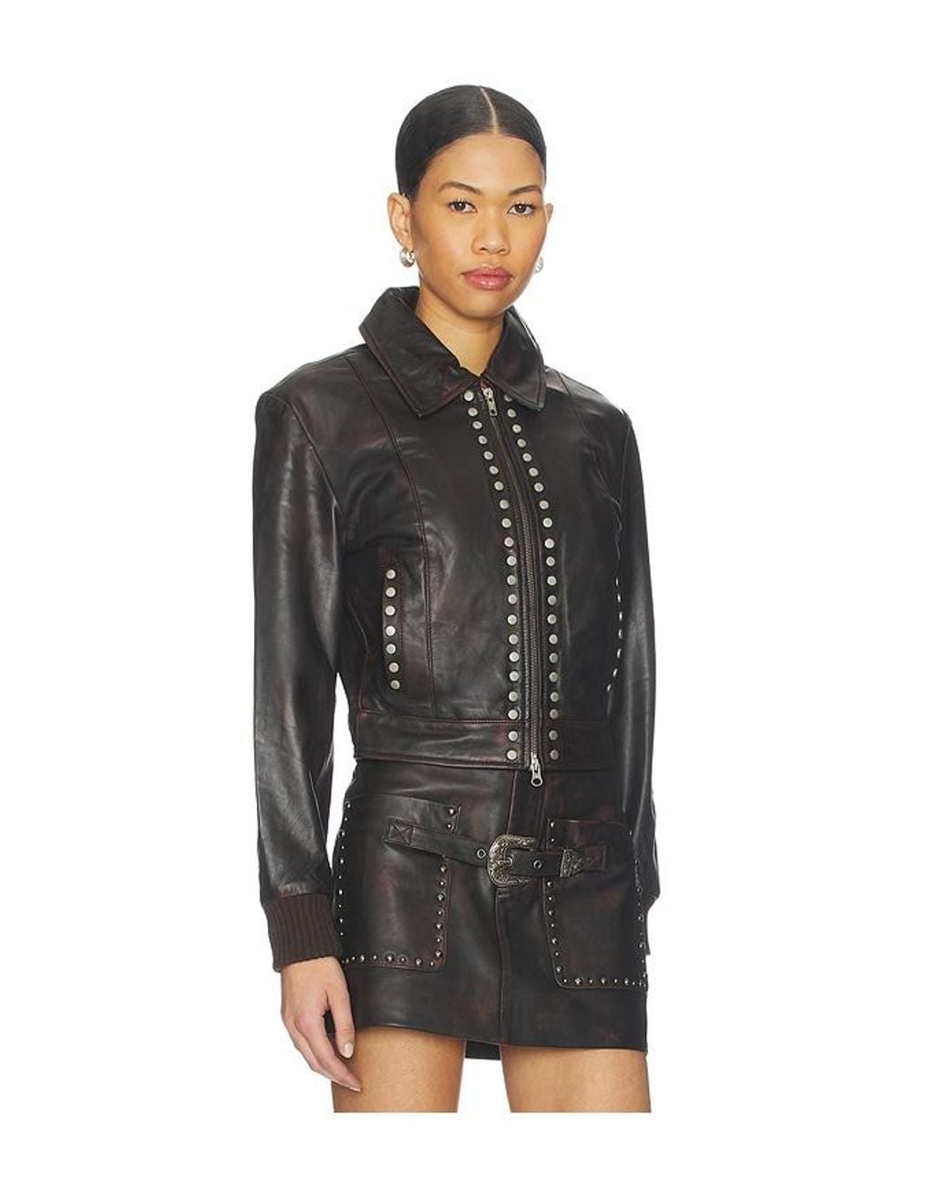Urban Outfitters Black Studded Jacket