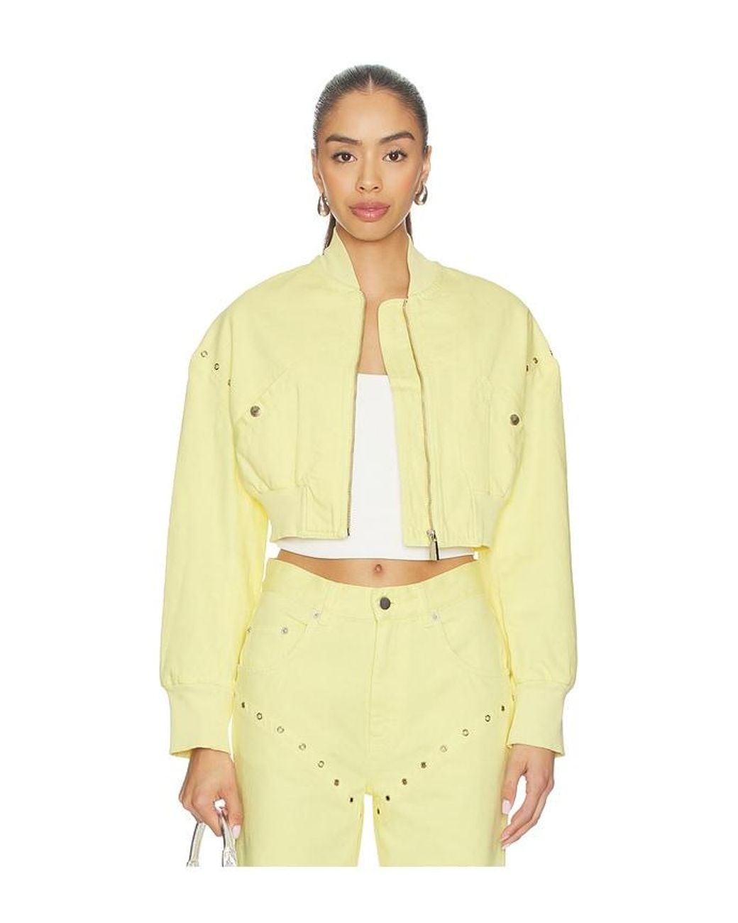Palmatic Studio Yellow Rebelni Denim Jacket