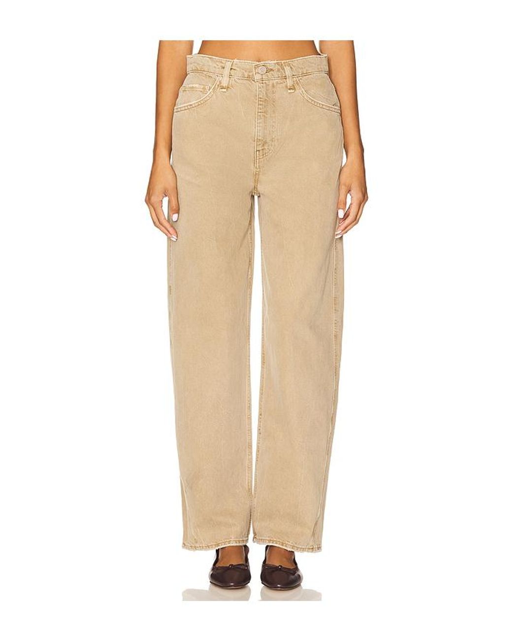 Hudson Natural Bailey Relaxed Barrel Jeans