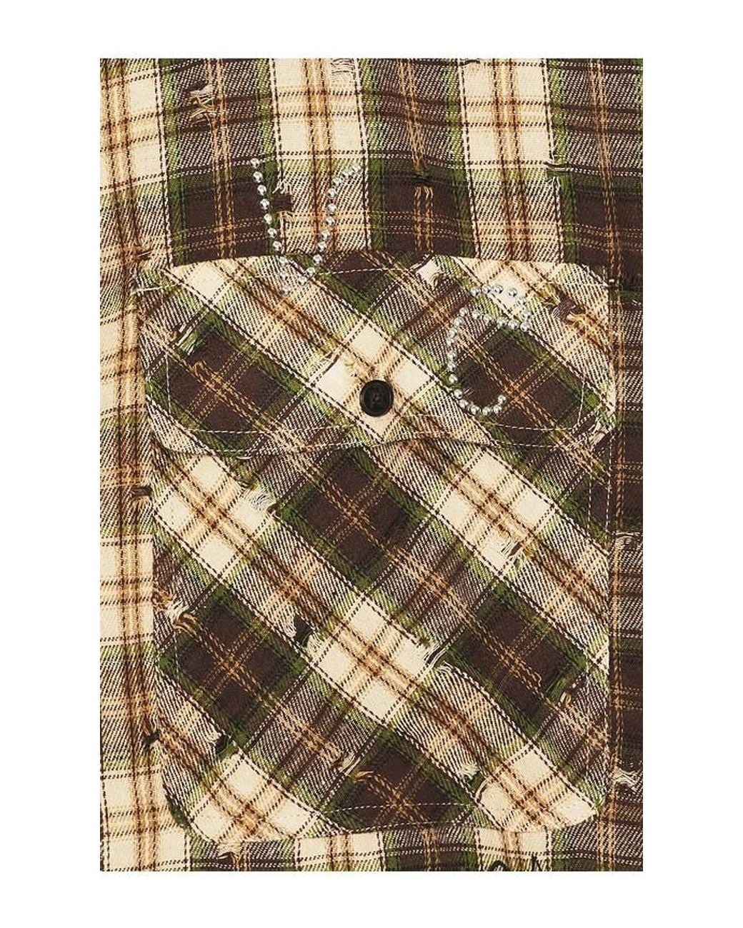 Palm Angels Multicolor Surfer Dream Check Loose Shirt for men