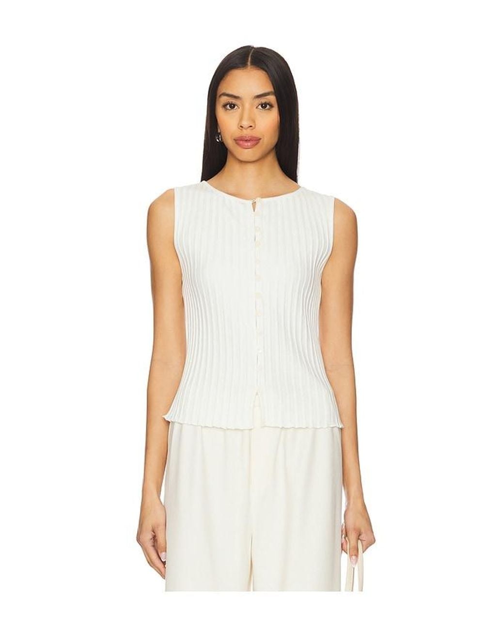 Free People White Tilly Vest