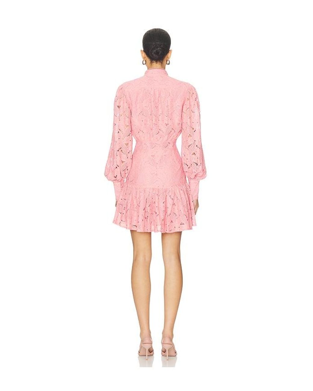 Bardot Pink Remy Lace Dress