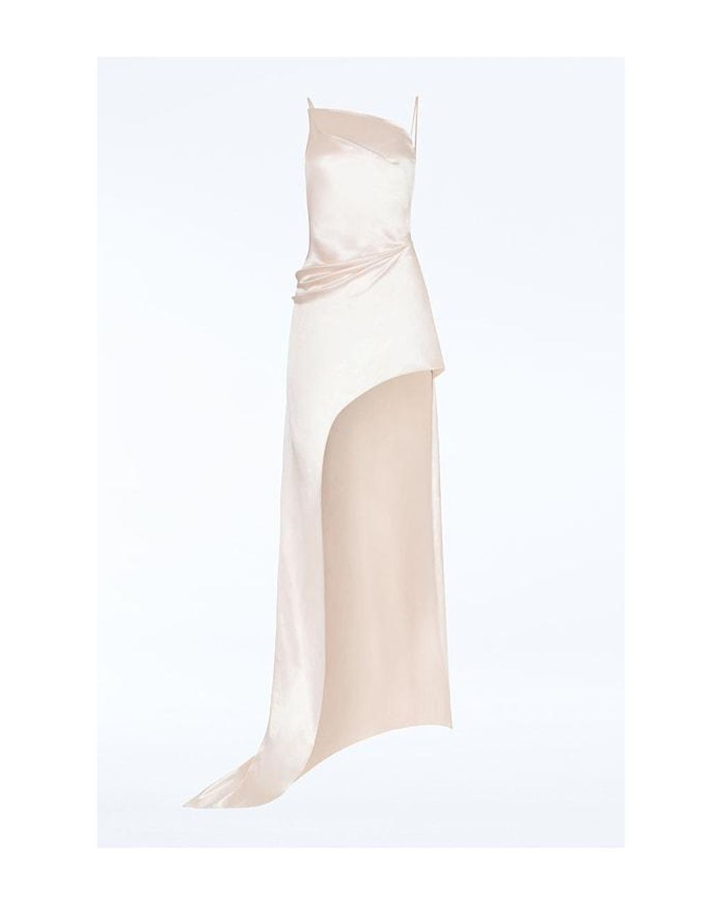REVOLVE LOS ANGELES White Noailles Asymmetric Gown