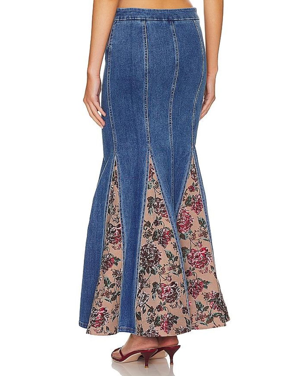 MAJORELLE Blue Luda Maxi Skirt