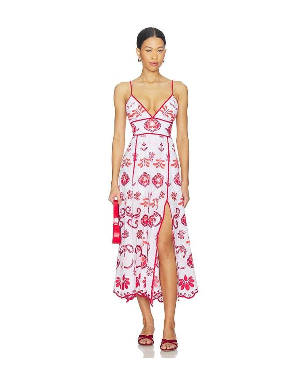 Charo Ruiz White Gardea Long Dress
