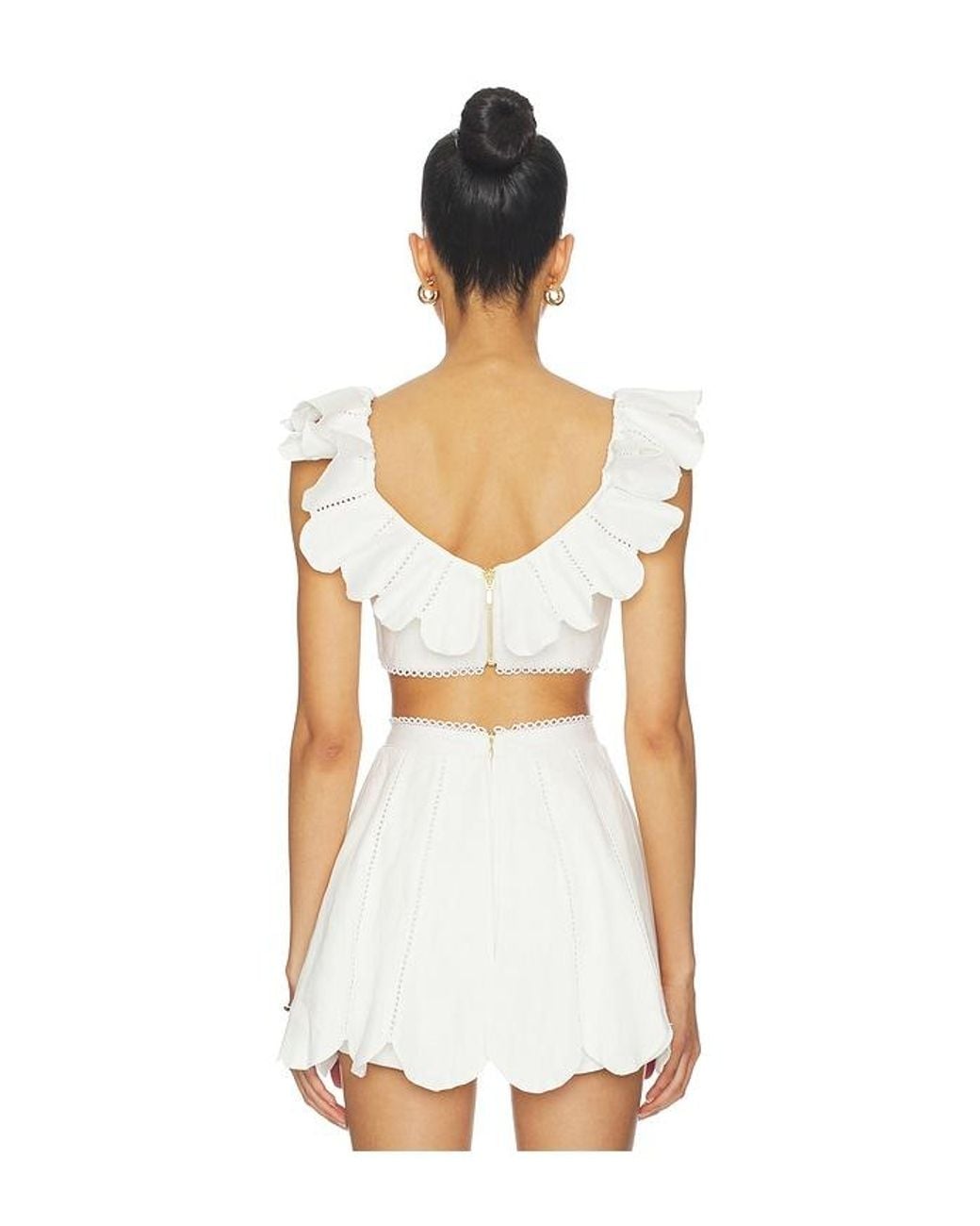 AZULU White Nela Top