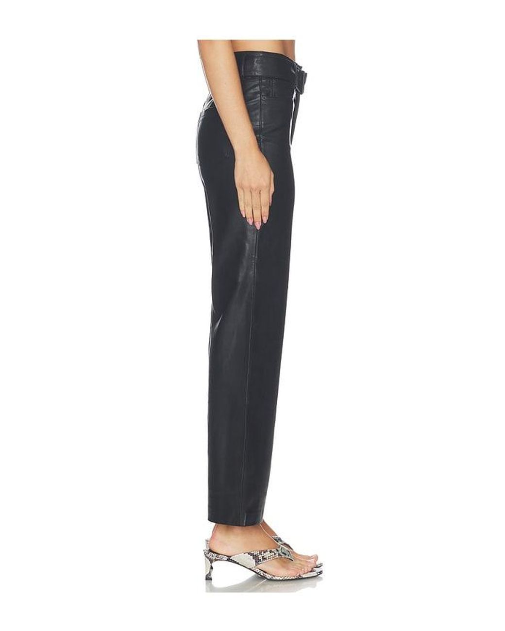 Blank NYC Blue Faux Leather Pants