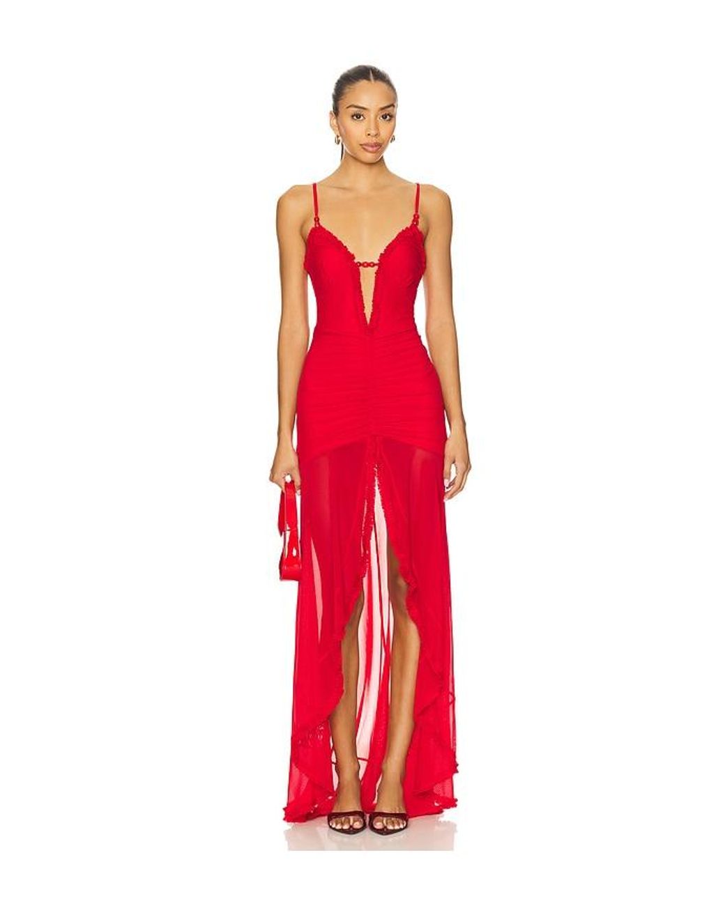 Runaway the Label Red Kiata Maxi Dress