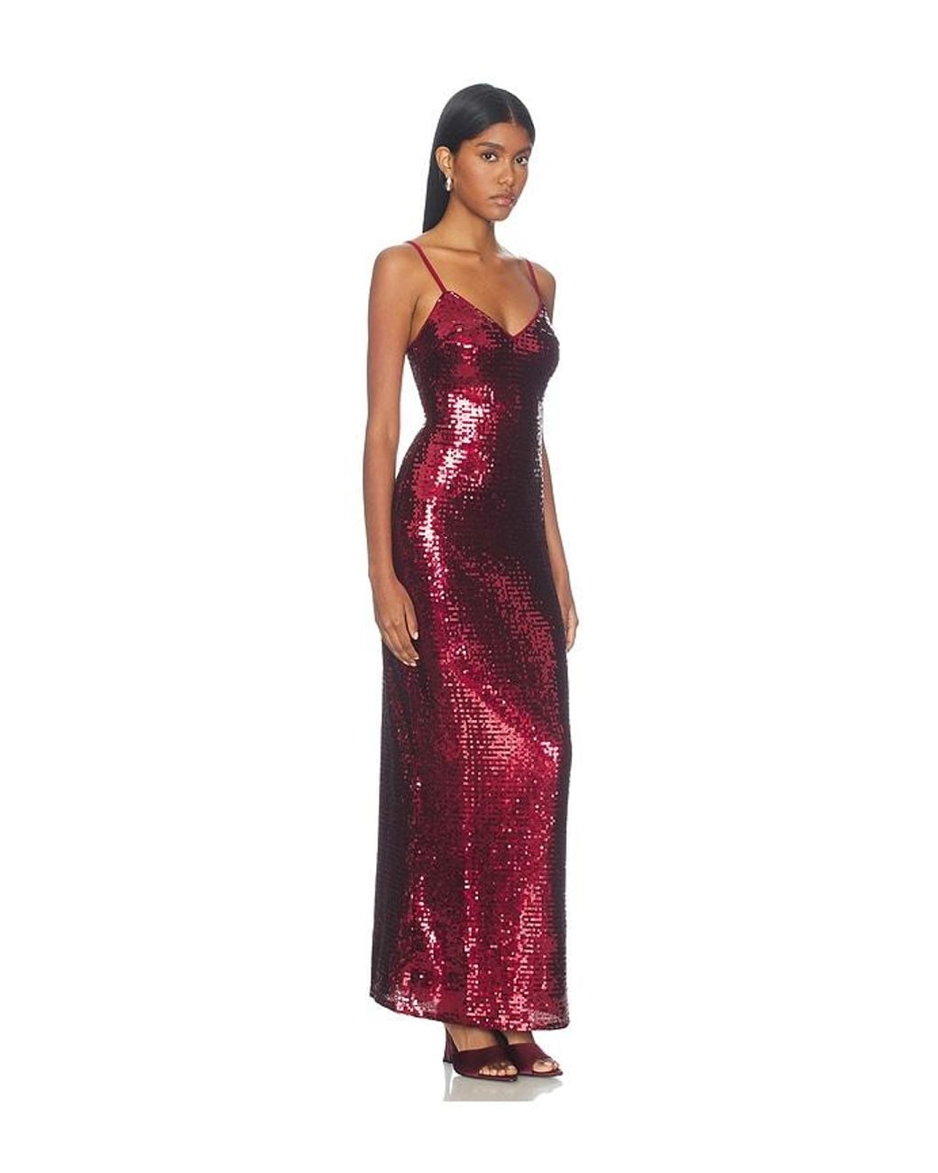 superdown Red Alba Maxi Dress