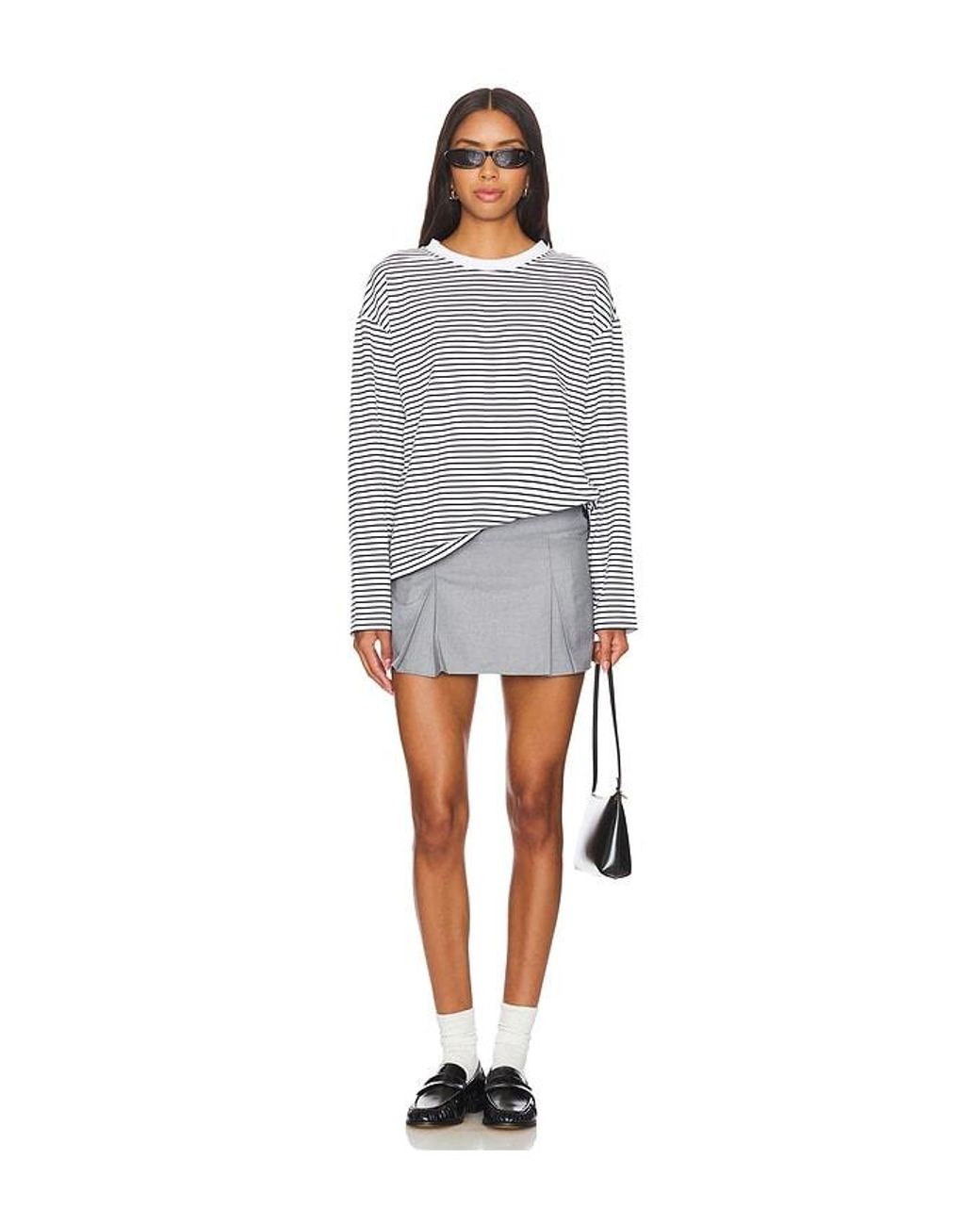 ALL THE WAYS Gray Lily Long Sleeve Top