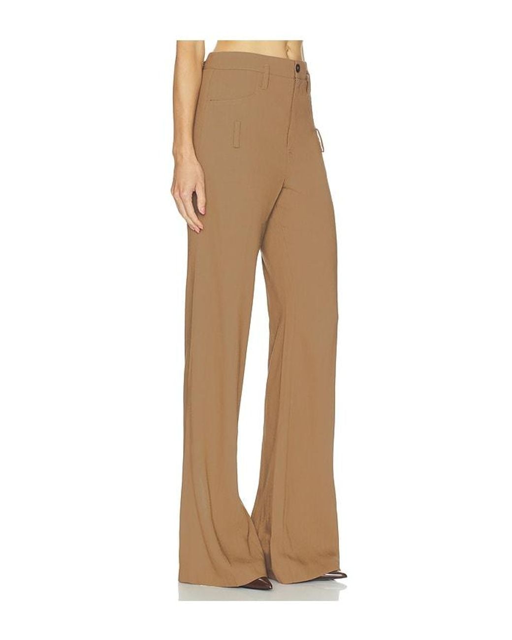 Helsa Natural Wool Blend Double Loop Trousers