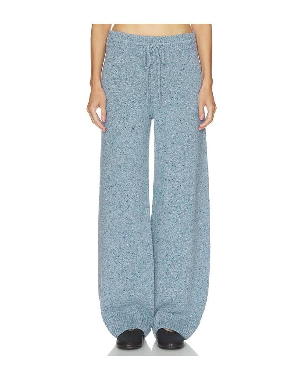 Helsa Blue Paxton Fleck Knit Pant